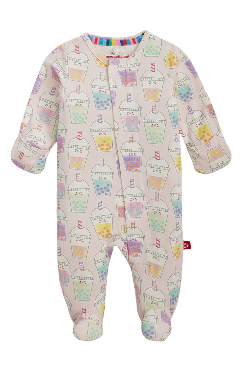 Magnetic Me Boba Bea-Tea Right Fit Magnetic Footie, Alternate, color, Pink