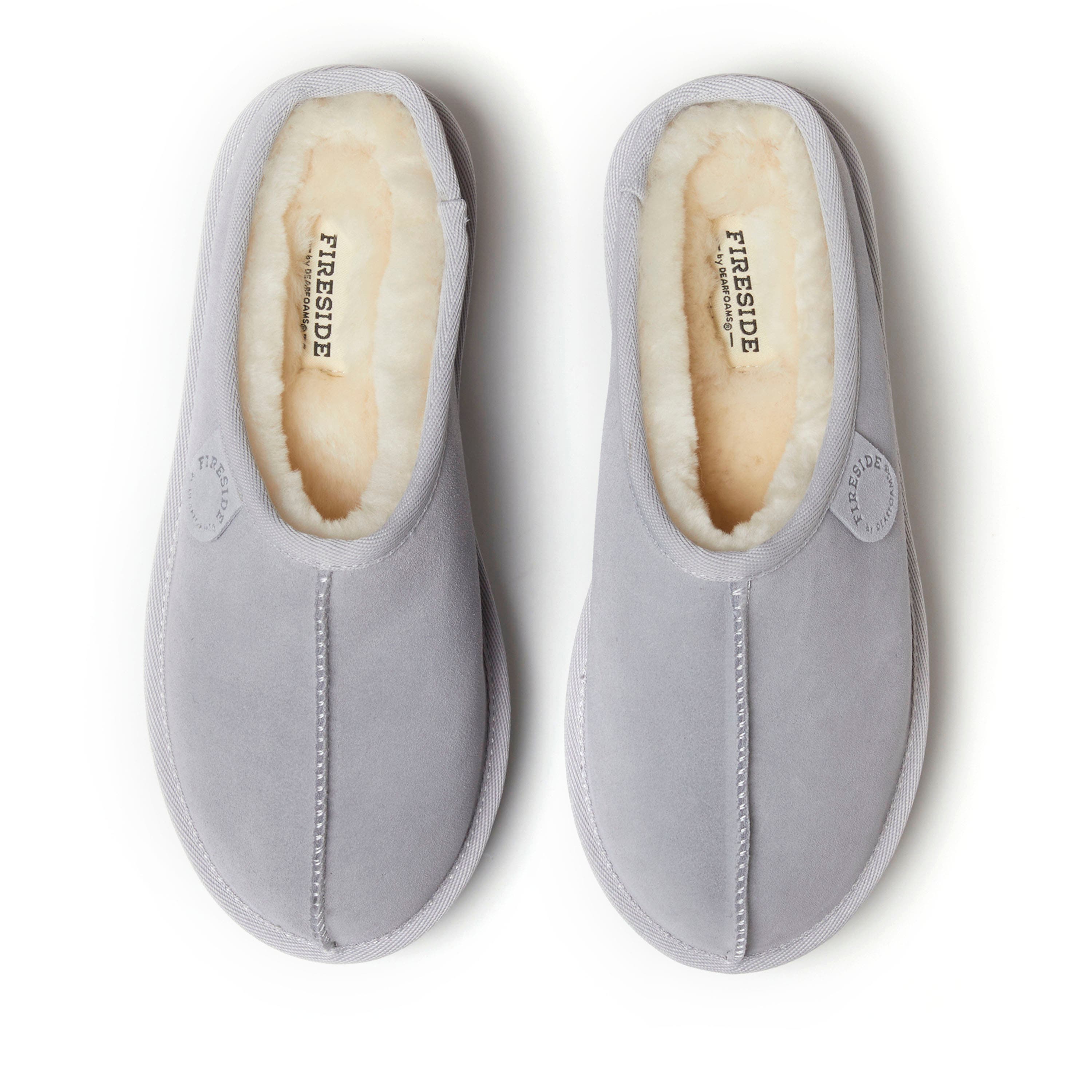 Fireside Queenstown Genuine Shearling Platform Clog Slipper, Alternate, color, Sleet