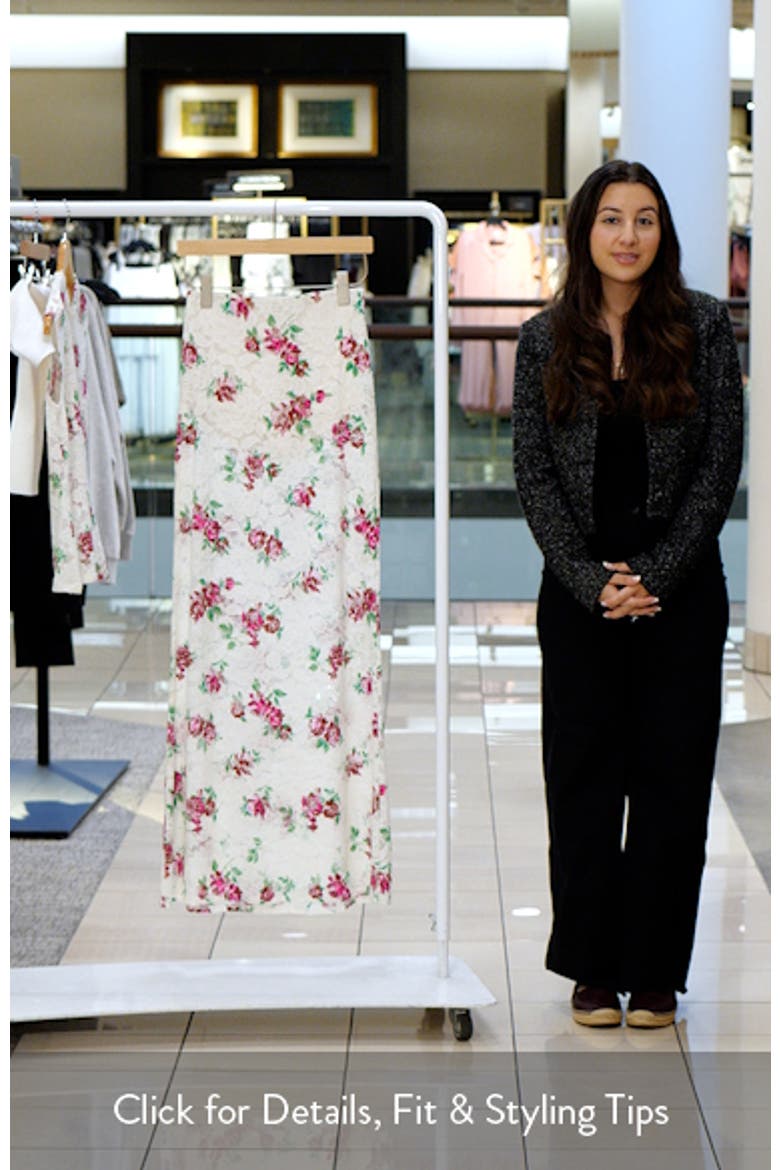 Caella Floral Lace Maxi Skirt video