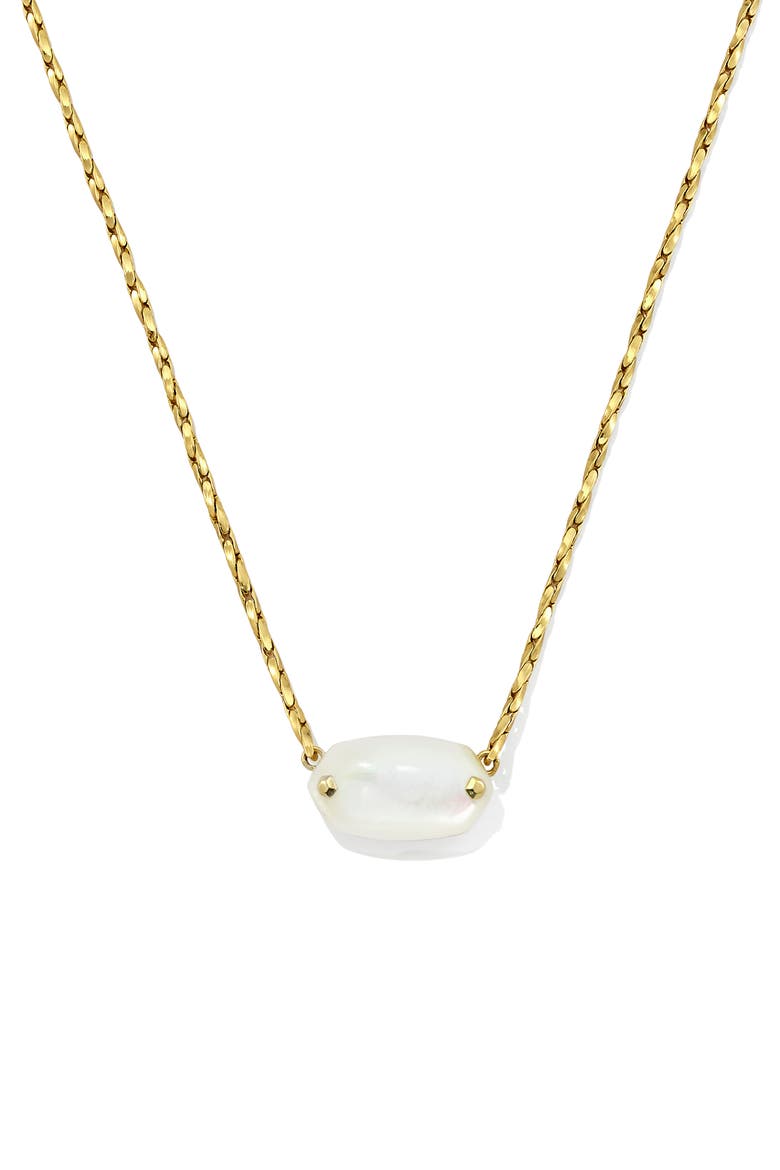 Elisa Rivet Pendant Necklace, Alternate, color, GOLD IVORY MOP