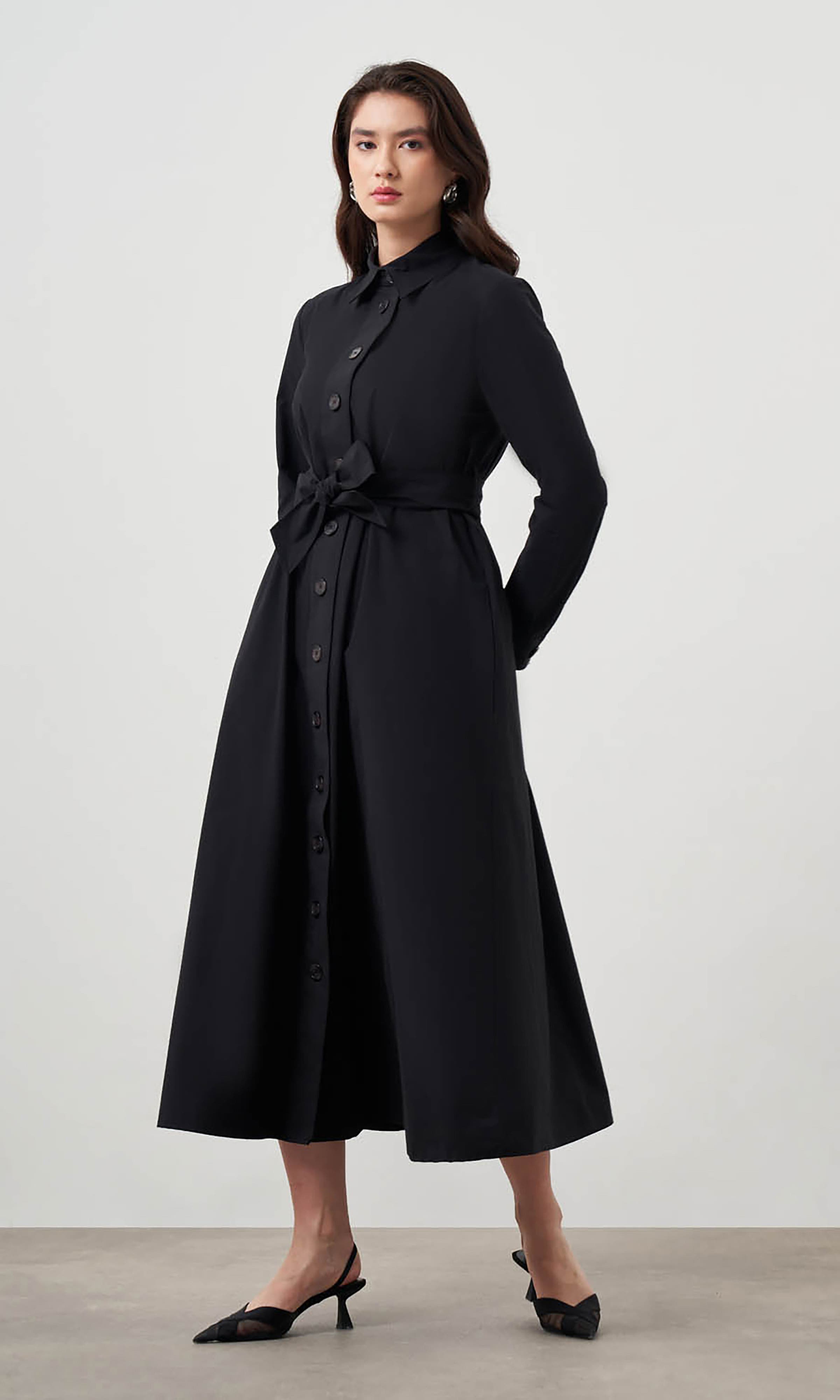 Button Up Belted Dress - image 2