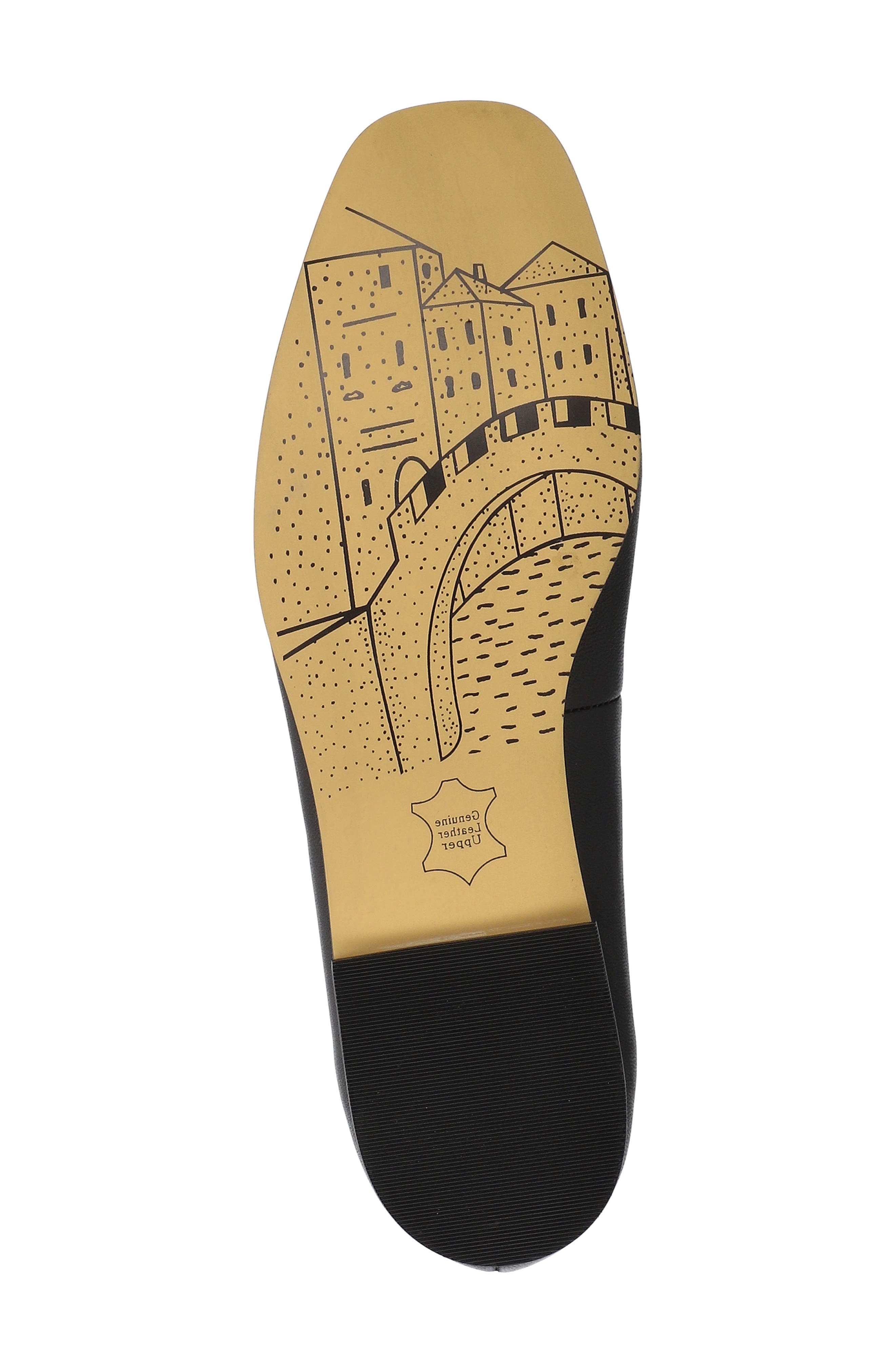 Bella Vita Kimiko Flat, Alternate, color, Black Leather