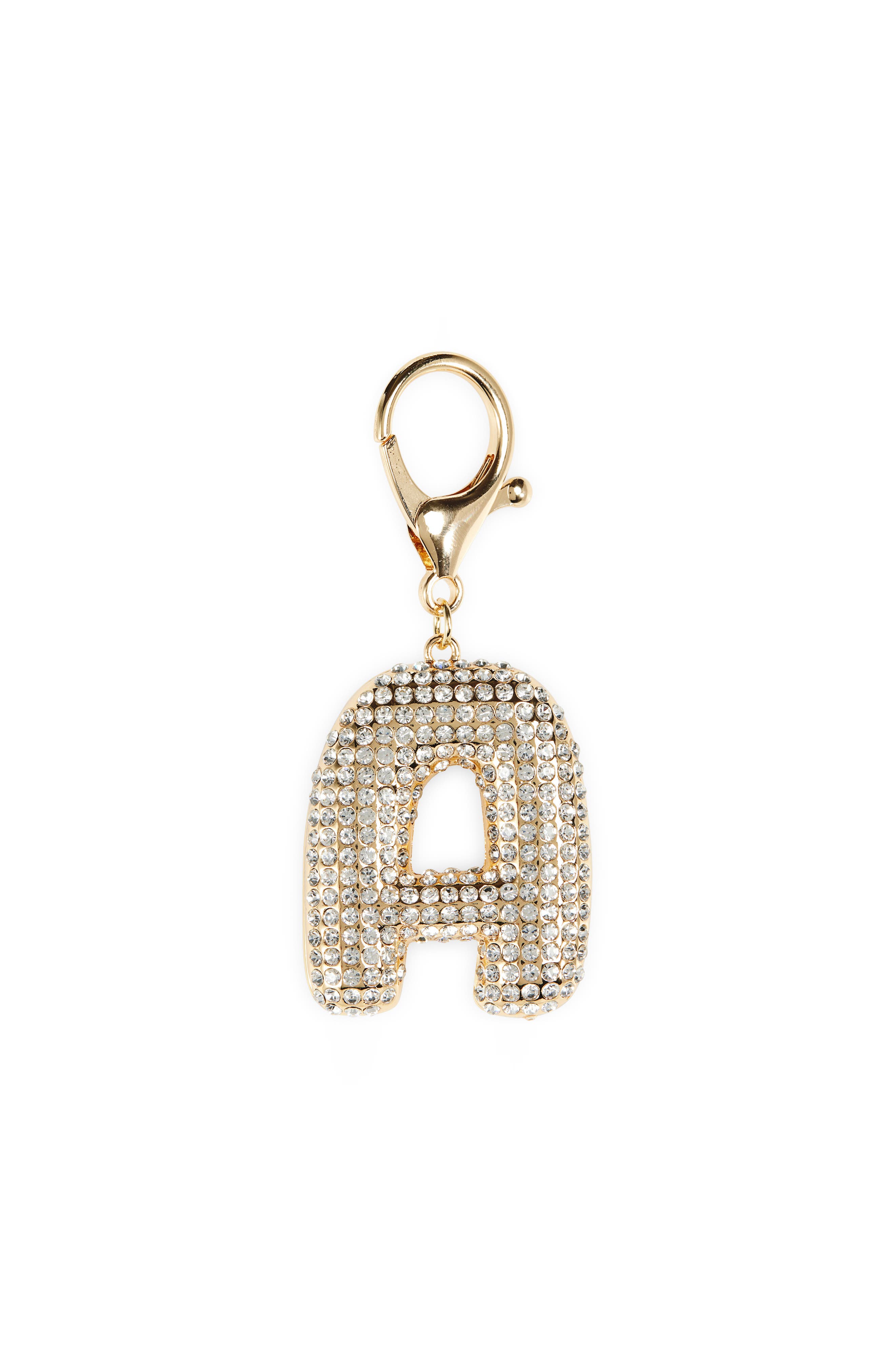 Leith Pavé Initial Bag Charm