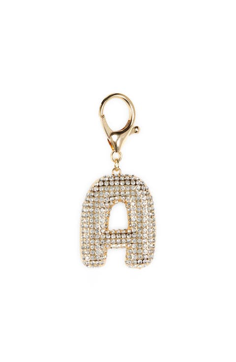 Pavé Initial Bag Charm