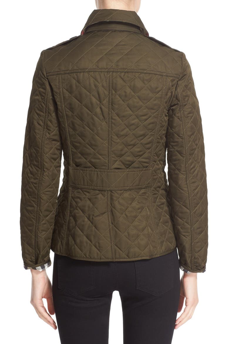 Ashurst Quilted Jacket, Alternate, color, DARK OLIVE