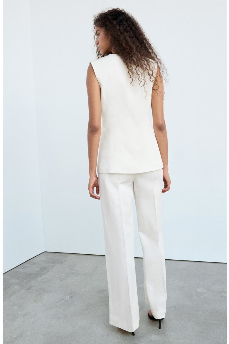 Sleeveless Jumpsuit, Alternate, color, OFF WHITE
