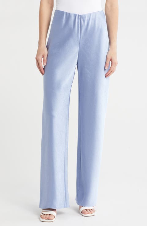 Fluid High Waist Straight Leg Pants