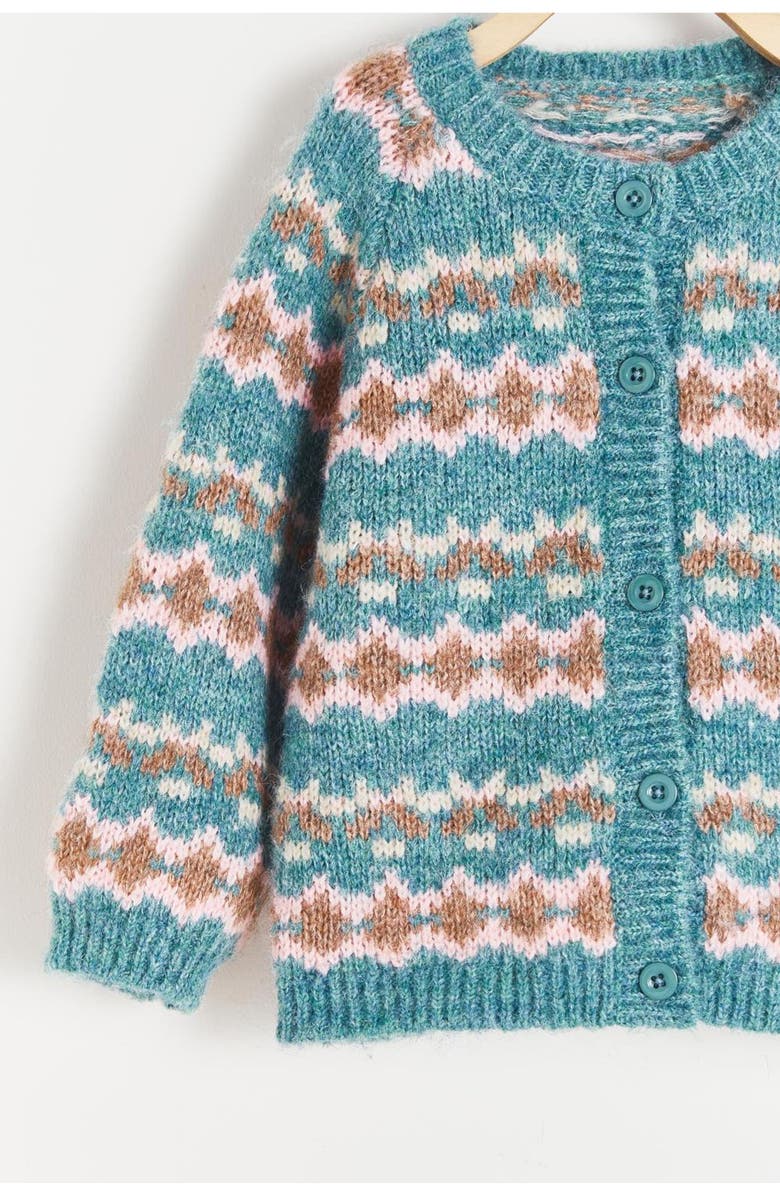 Babycottons Jaquard Cardigan for Infant, Alternate, color,