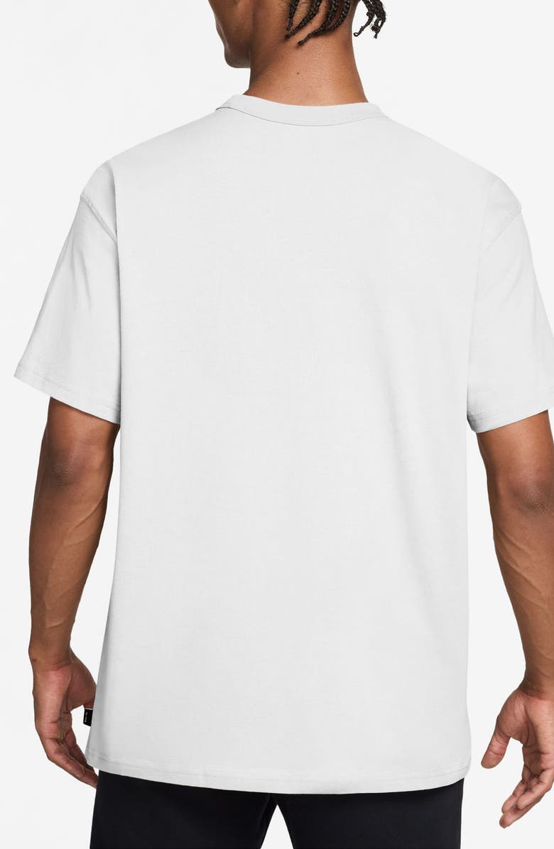 Nike Sportswear Embroidered Swoosh Cotton T-Shirt, Alternate, color, White