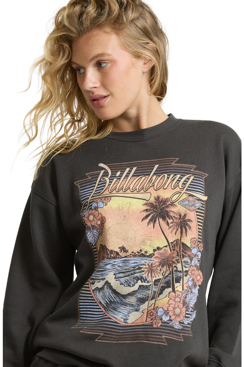 What a View Graphic Sweatshirt, Alternate, color, OFF BLACK