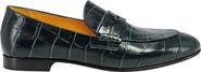 Madison Maison Flat Croc Embossed Loafer