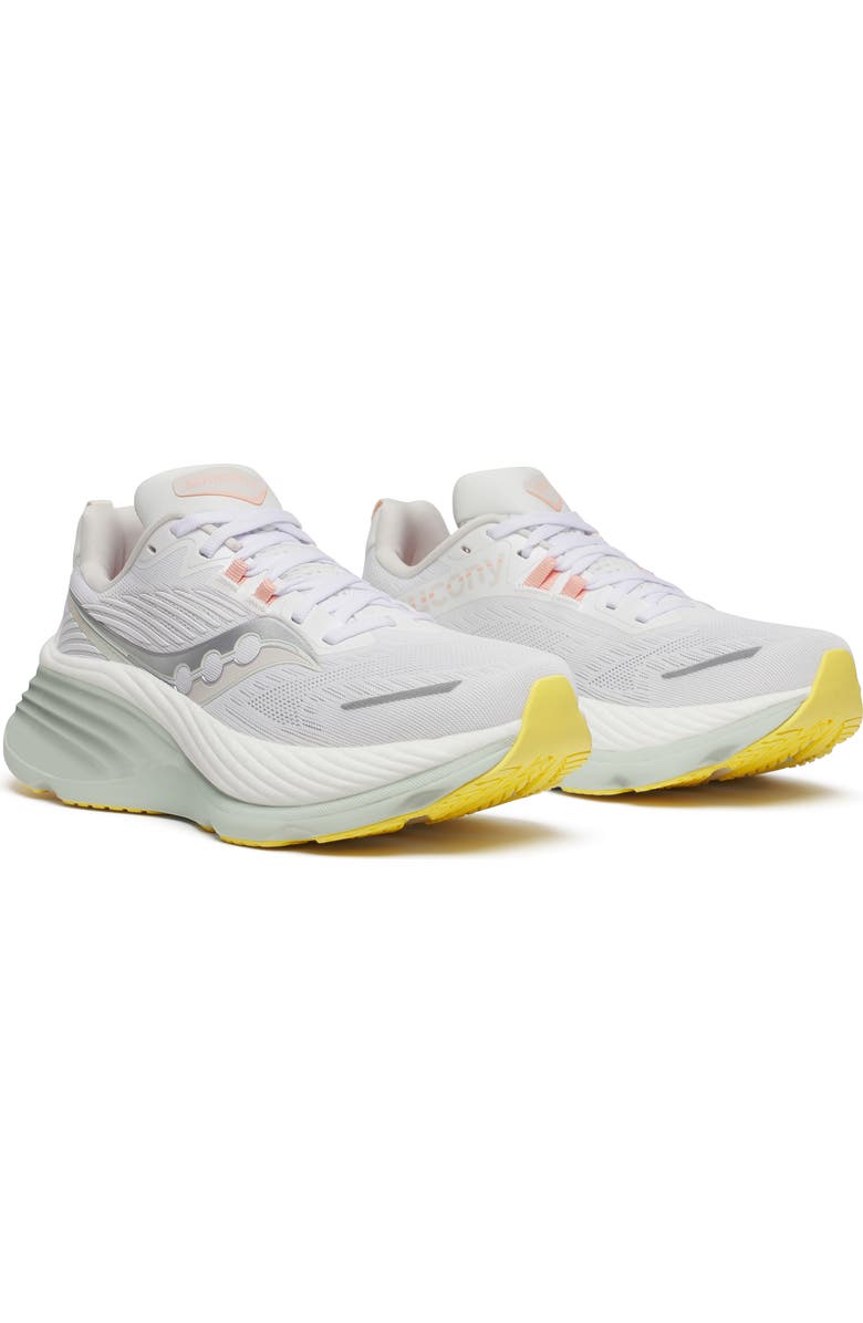 Saucony Hurricane 24 Running Shoe, Main, color, White/ Foam