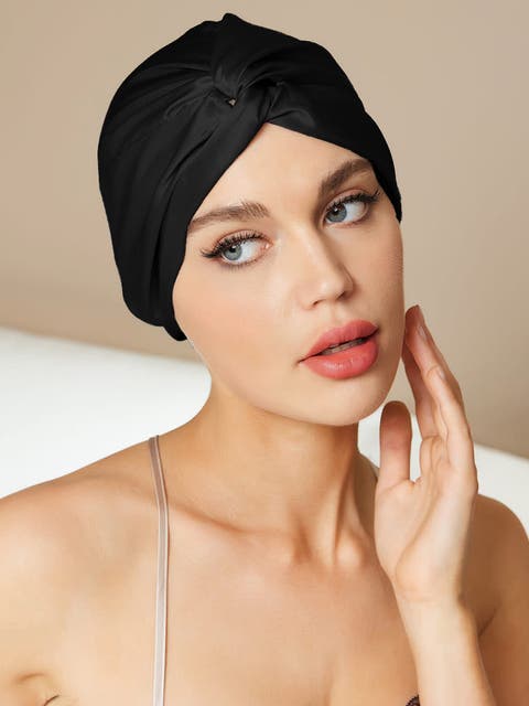 Pure Silk Knot-Front Hair Bonnet