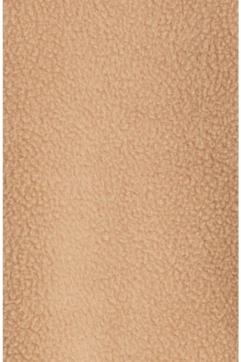 Oversize Nylon & Double Face Fleece Jacket, Alternate, color, CAMEL/ BLACK
