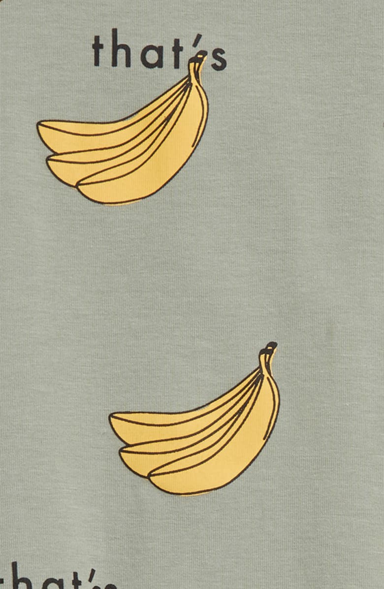 TINY TRIBE That's Bananas Jersey Romper, Alternate, color, 