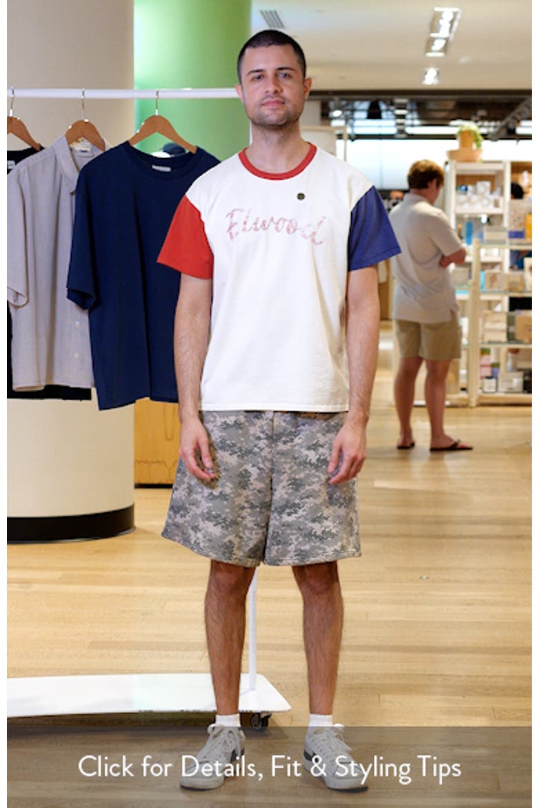 Pixel Camo Print Fleece Shorts video