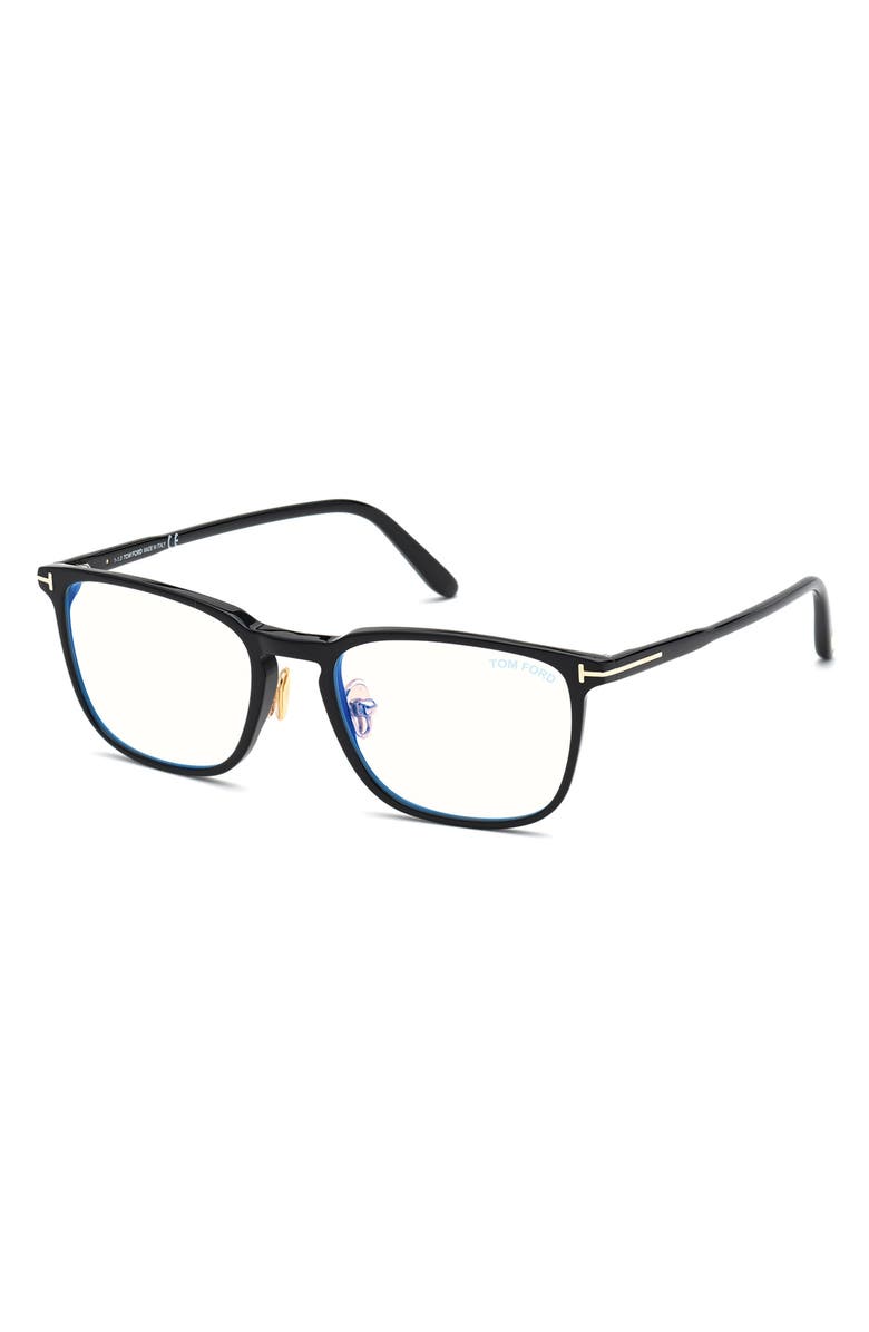 TOM FORD 53mm Blue Light Blocking Glasses, Main, color,
