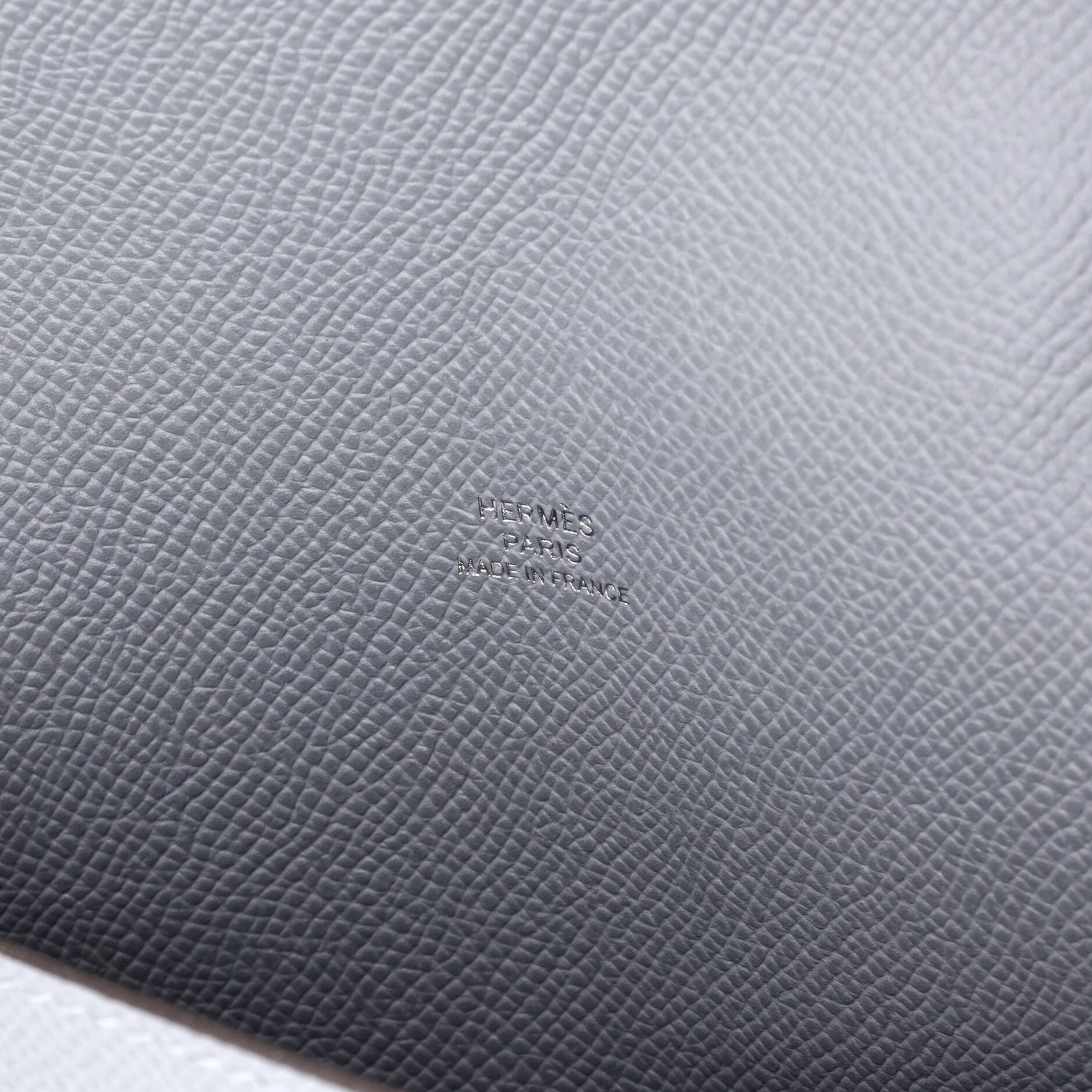 Pre-Owned Hermes Hermesnap Wallet Bag Epsom, Alternate, color, Gris Pantin
