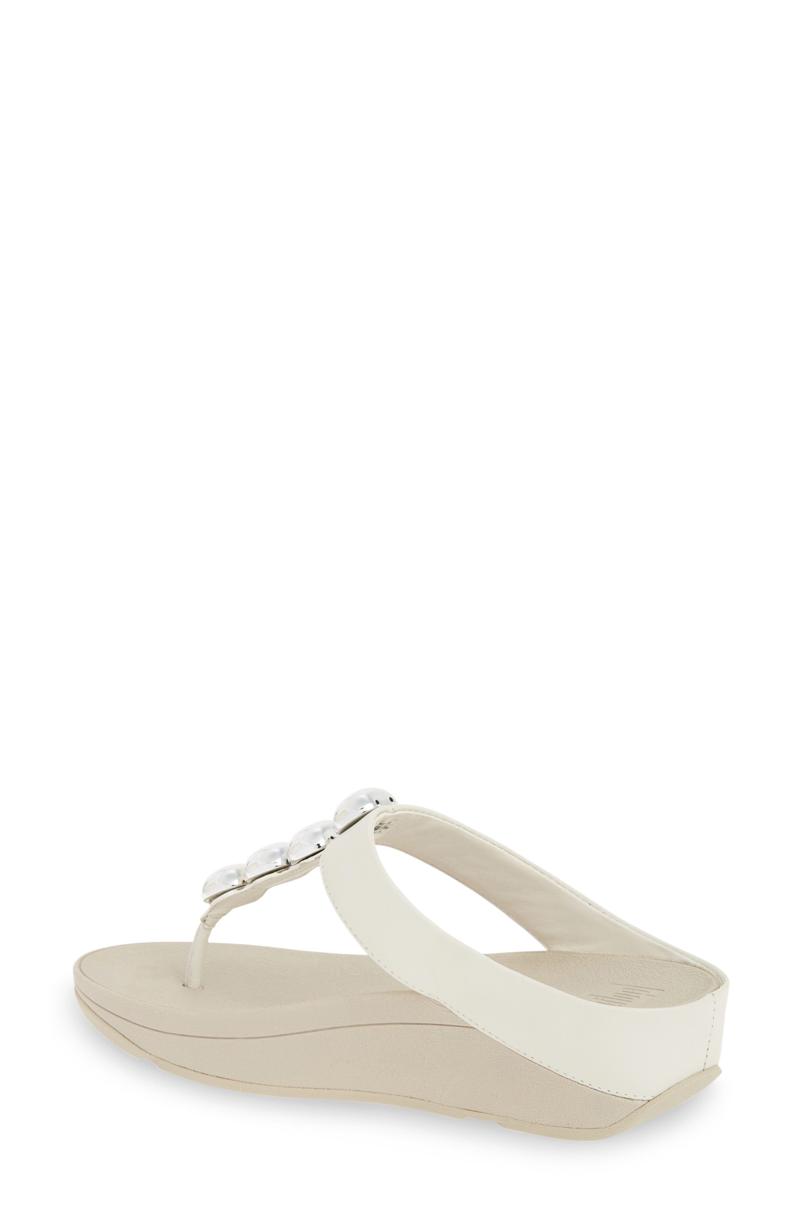FitFlop™ Rola Sandal, Alternate, color, URBAN WHITE LEATHER