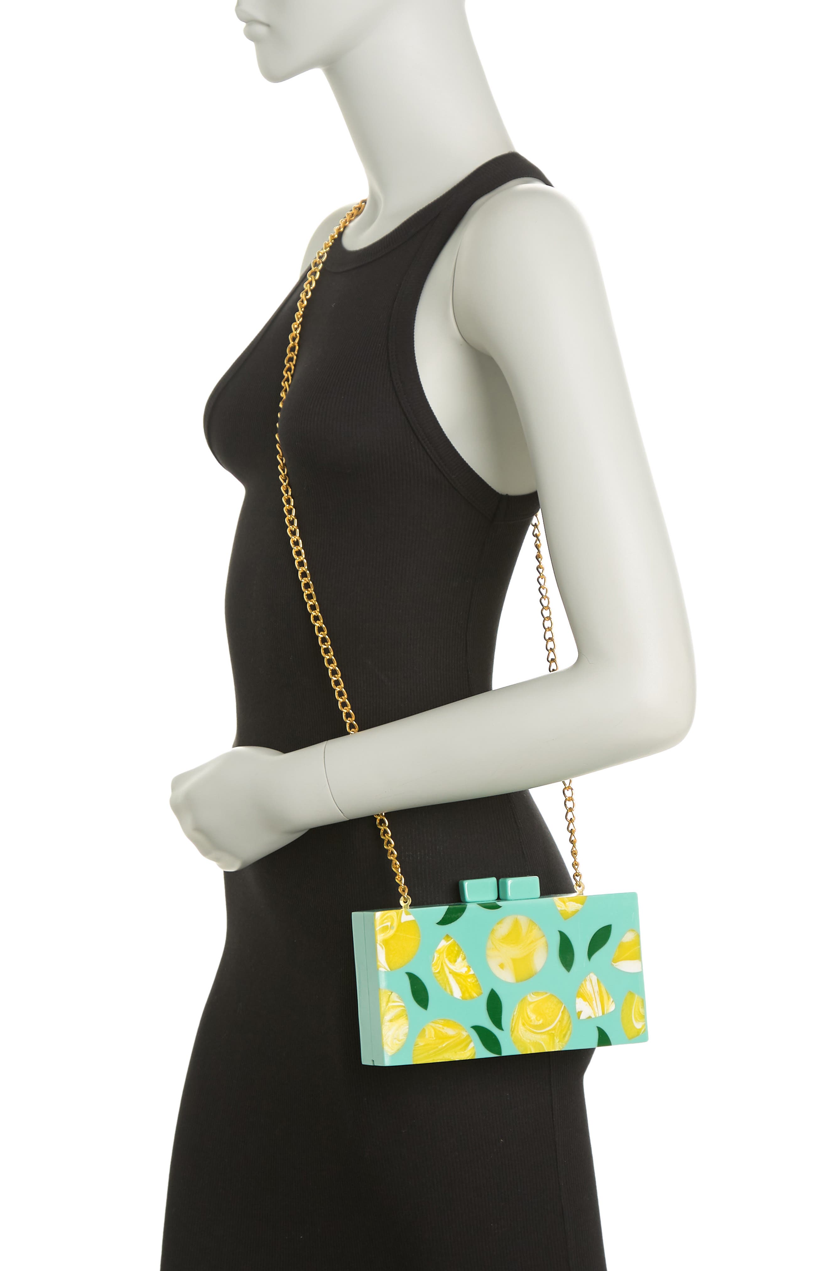 Lulu When Life Gives You Lemons Clutch, Alternate, color, 