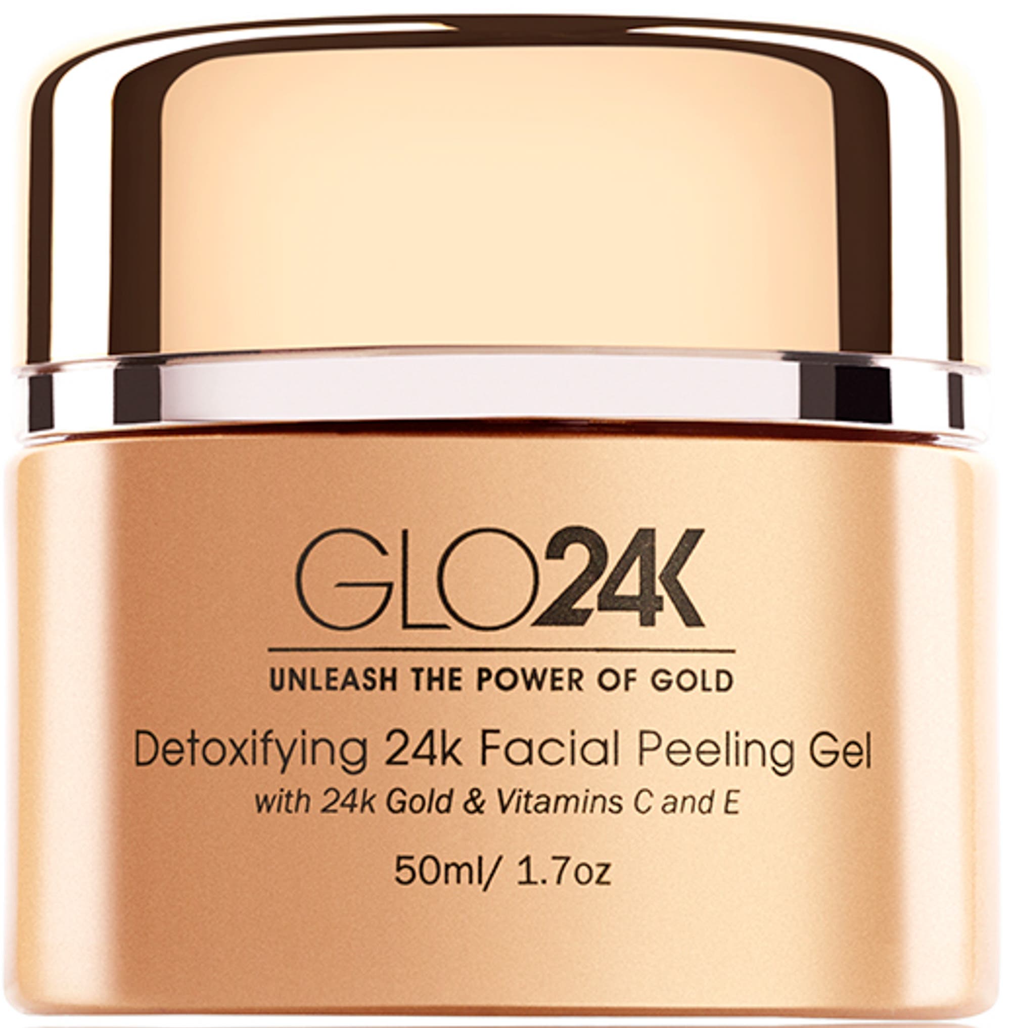 GLO24K UNLEASH THE POWER OF GOLD Detoxifying 24k Facial Peeling Gel in Na 