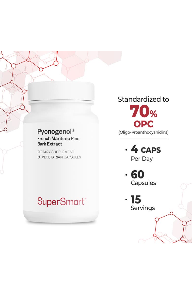 SuperSmart Pycnogenol 200mg per Day, Alternate, color, NO COLOR
