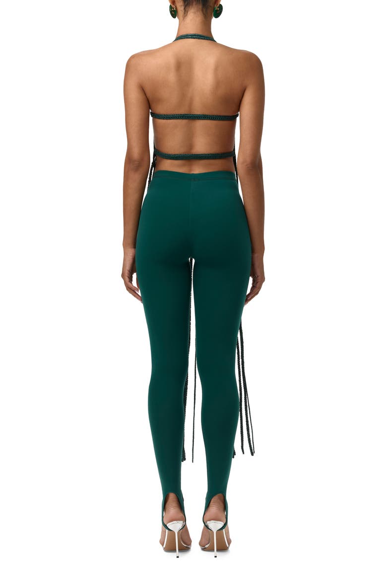 Fringe Halter Top, Alternate, color, JADE