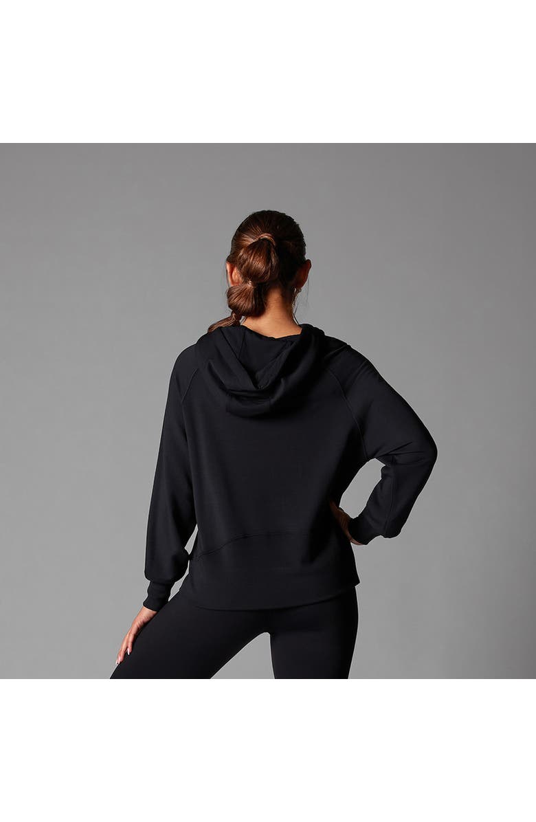Tavi Cozy Paneled Hoodie, Alternate, color, Ebony
