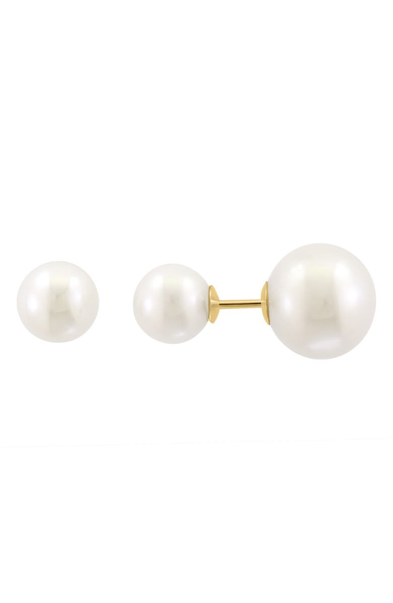 EFFY Freshwater Pearl Front/Back Earrings, Alternate, color, 