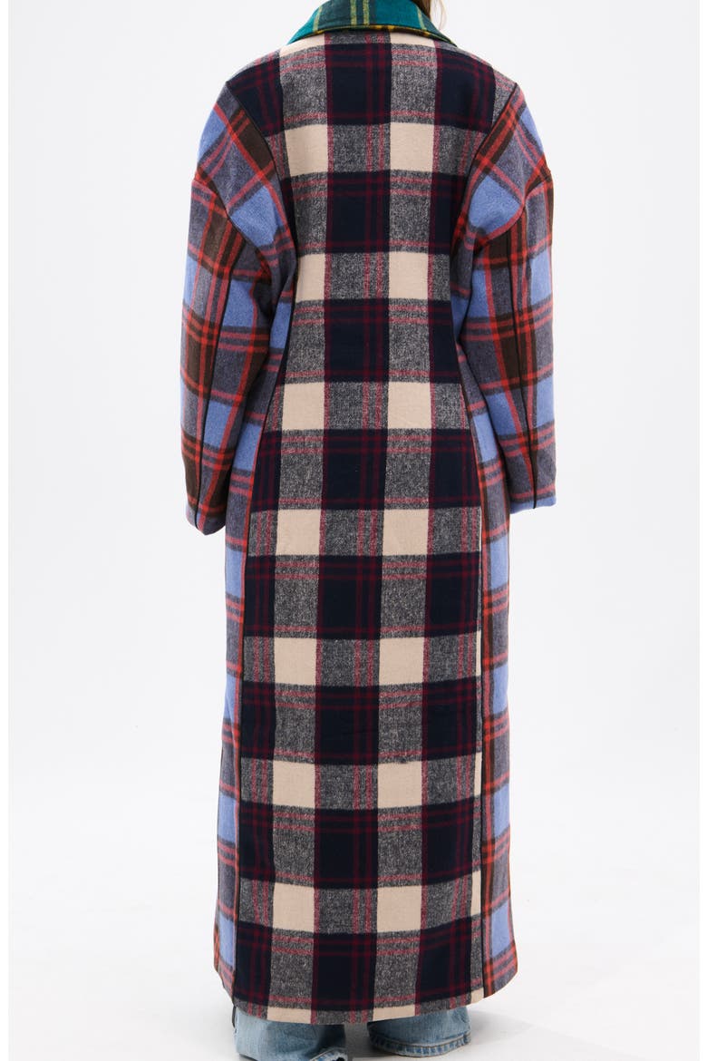 Oversize Plaid Trench, Alternate, color, GREEN MULTI PLAID