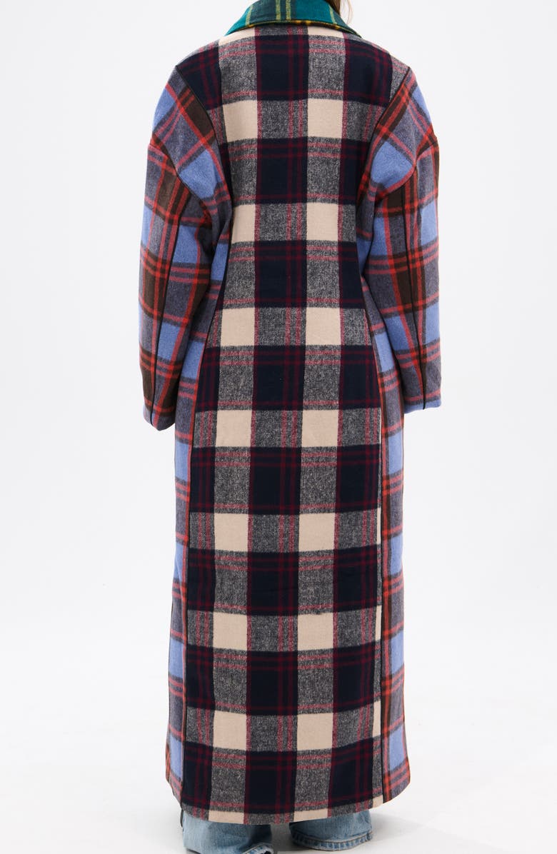 AZALEA WANG Oversize Plaid Trench, Alternate, color, 