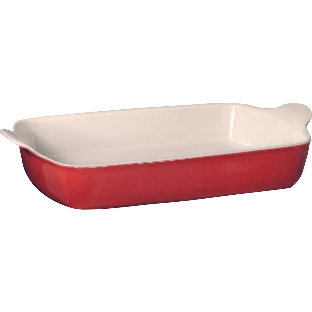 Emile Henry Hr Modern Classics Extra Large Rectangular Baker, 17.75" X 11" In Rouge