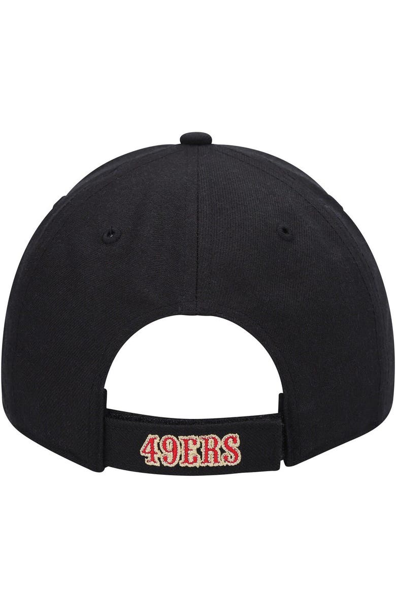 '47 Men's '47 Black San Francisco 49ers Logo MVP Adjustable Hat, Alternate, color, Black