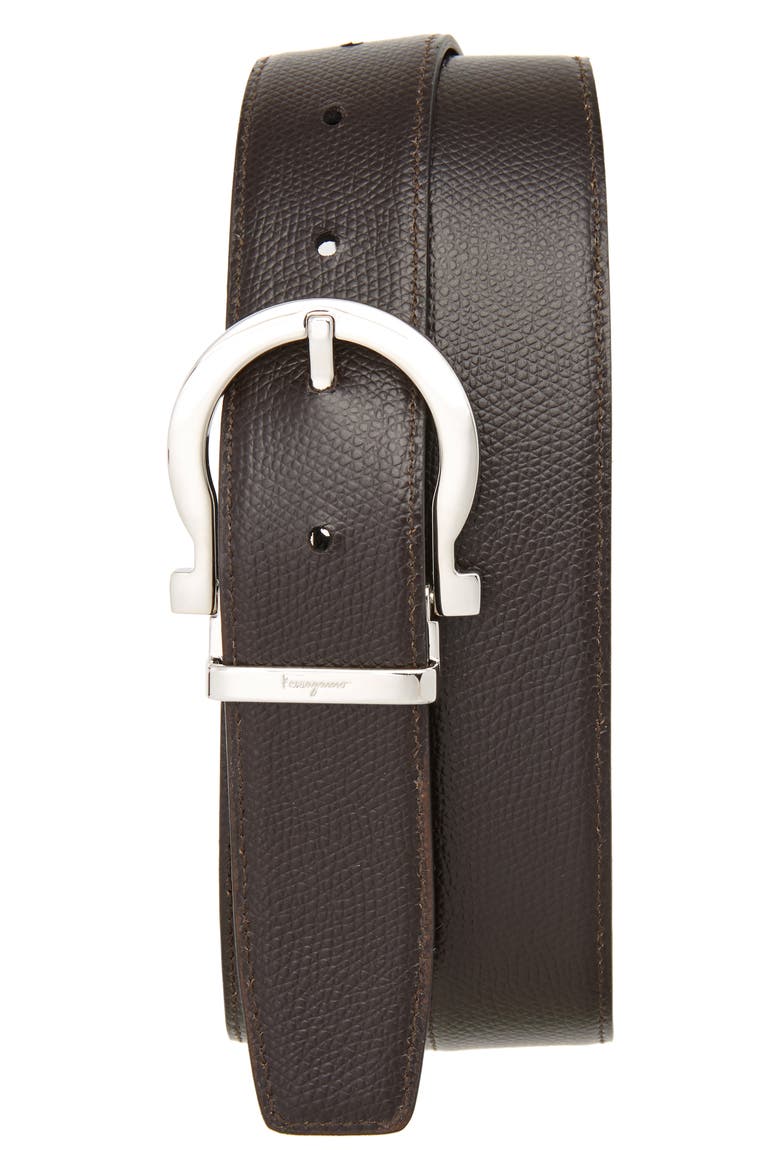 Reversible Leather Belt, Alternate, color, BLACK/ HICKORY