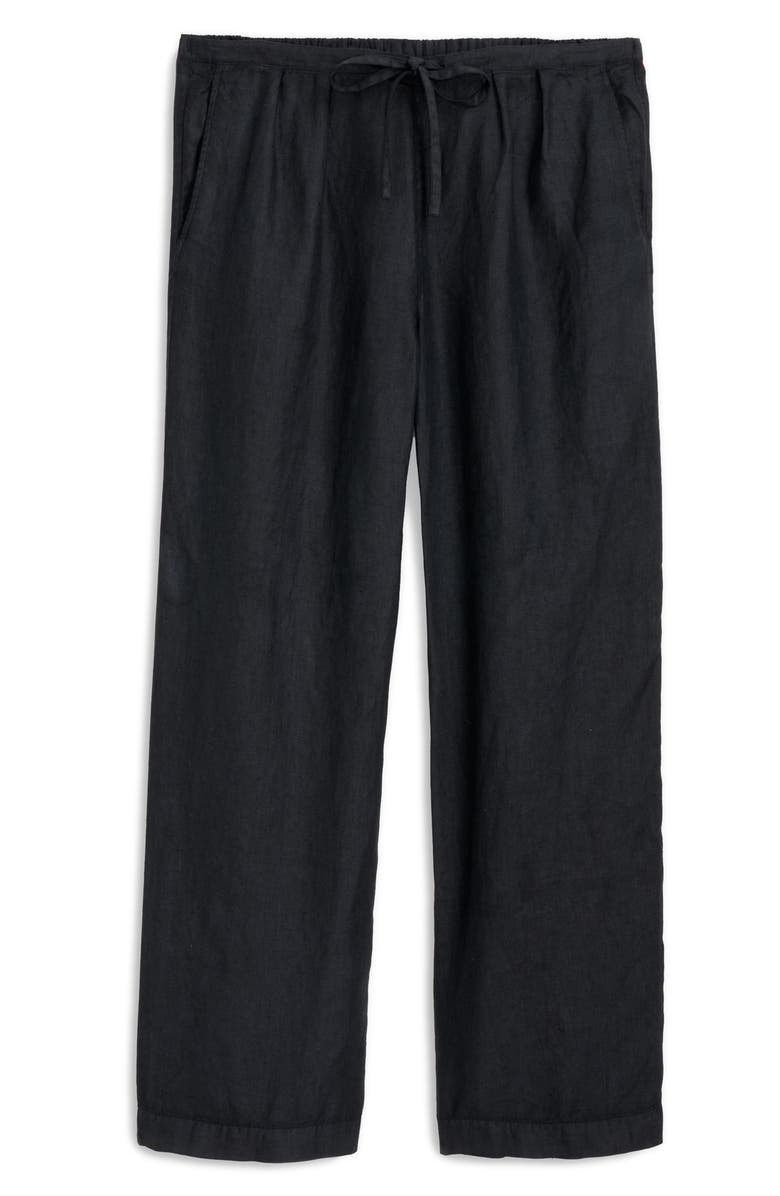 Alex Mill Hudson Linen Drawstring Pants, Alternate, color, Black