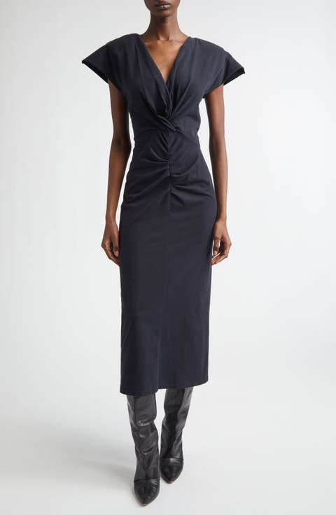 Nadra Pleated Midi Dress