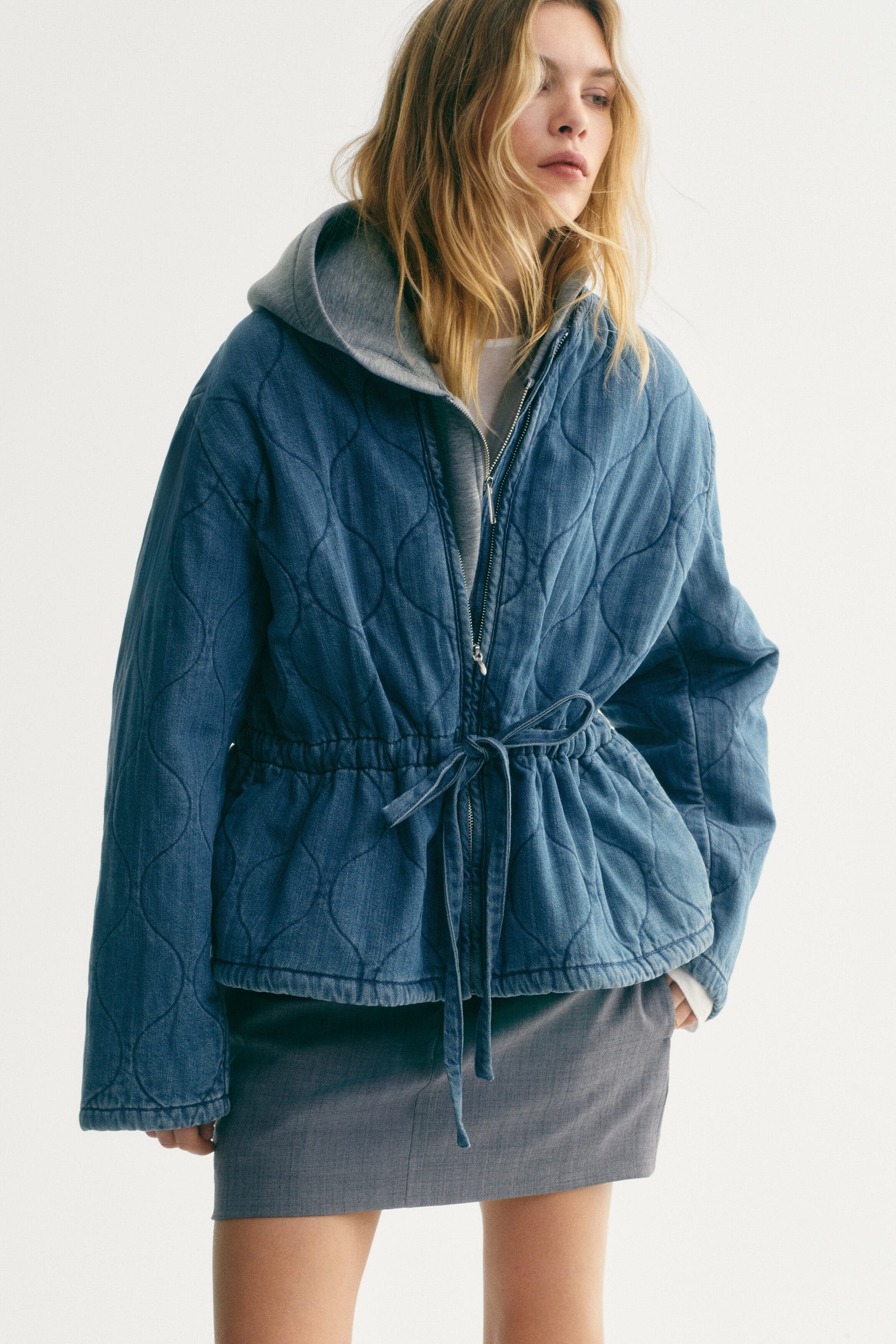 Quilted Denim Jacket - image 4