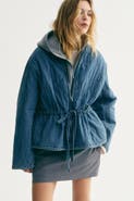 H&M Quilted Denim Jacket
