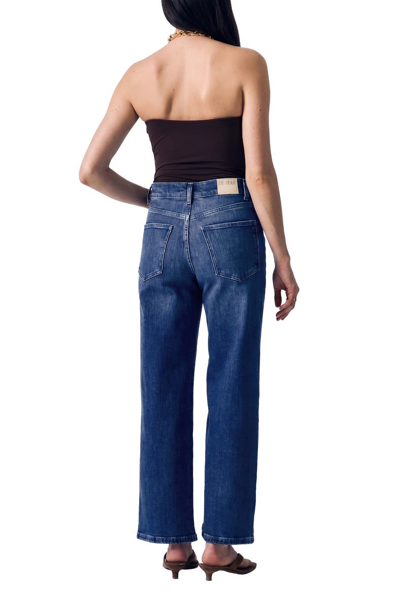 Petite Column High Waist Wide Leg Jeans, Alternate, color, LONDON CALLING