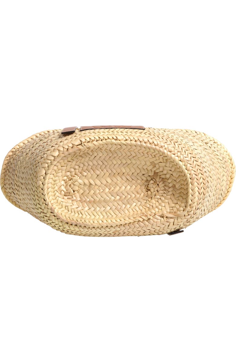 Loewe Medium Logo Straw Tote, Alternate, color,