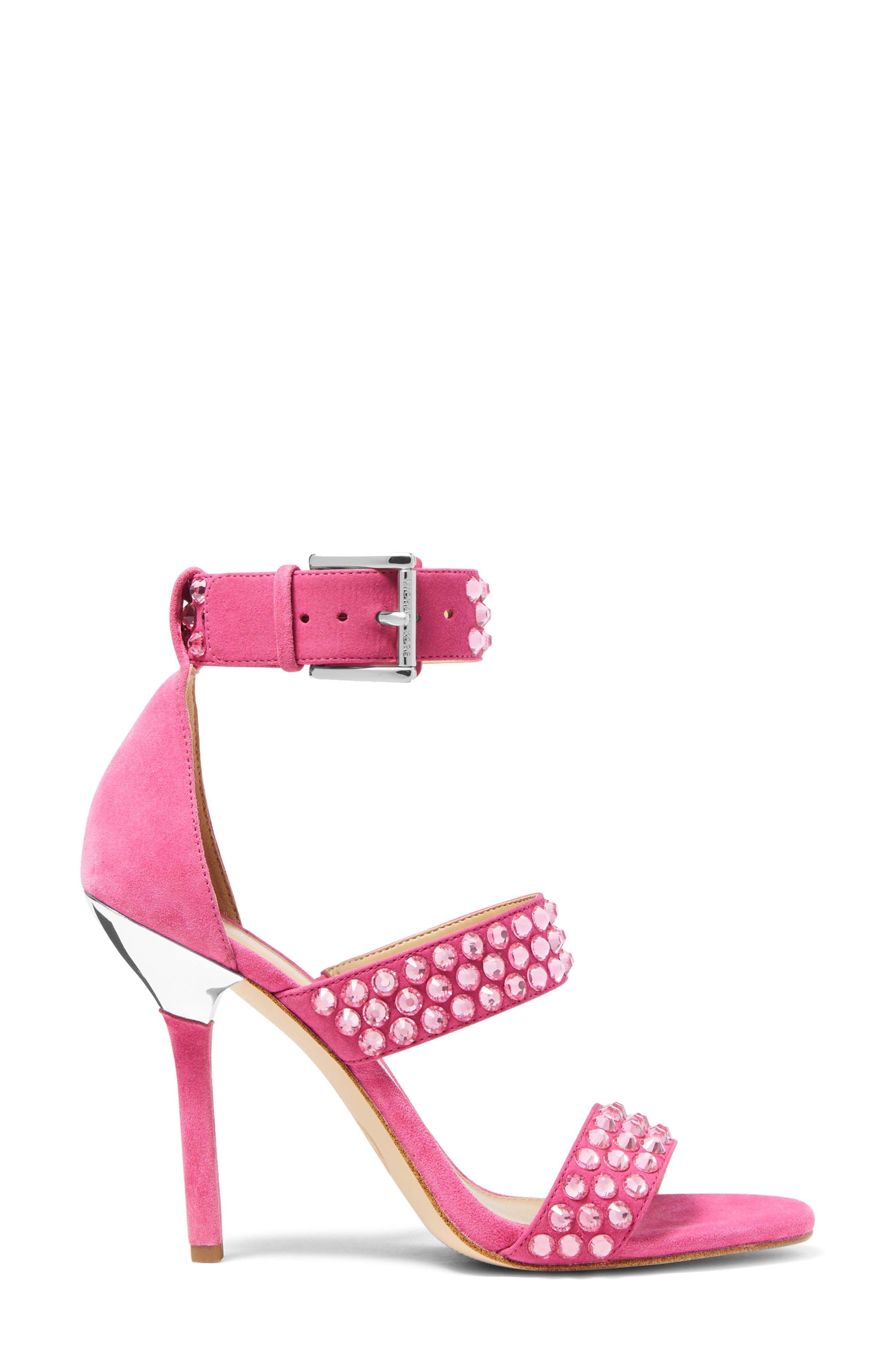Amal Stud Ankle Strap Sandal, Alternate, color, DRAGON FRUIT