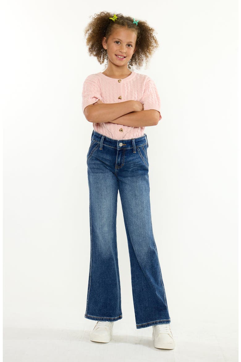 Kayleen Mid Rise Wide Flare Jeans, Main, color, Medium Wash
