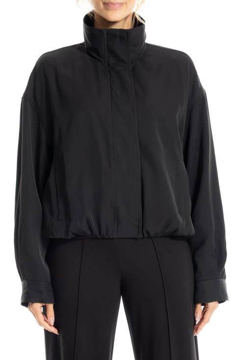 Bubble Hem Bomber Jacket