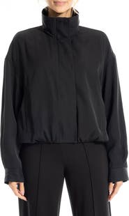 MAX STUDIO Bubble Hem Bomber Jacket