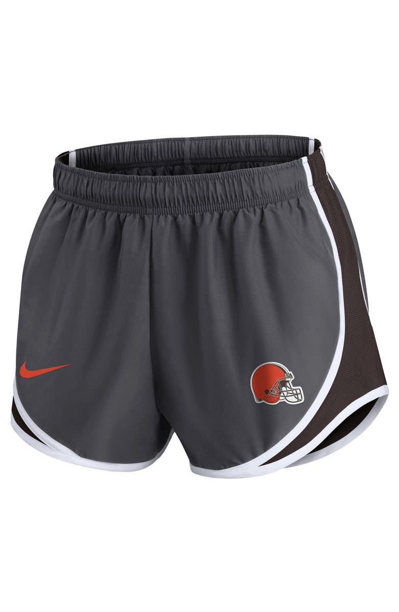 Nike Women's Nike Charcoal Cleveland Browns Logo Performance Tempo Shorts, Alternate, color, Charcoal
