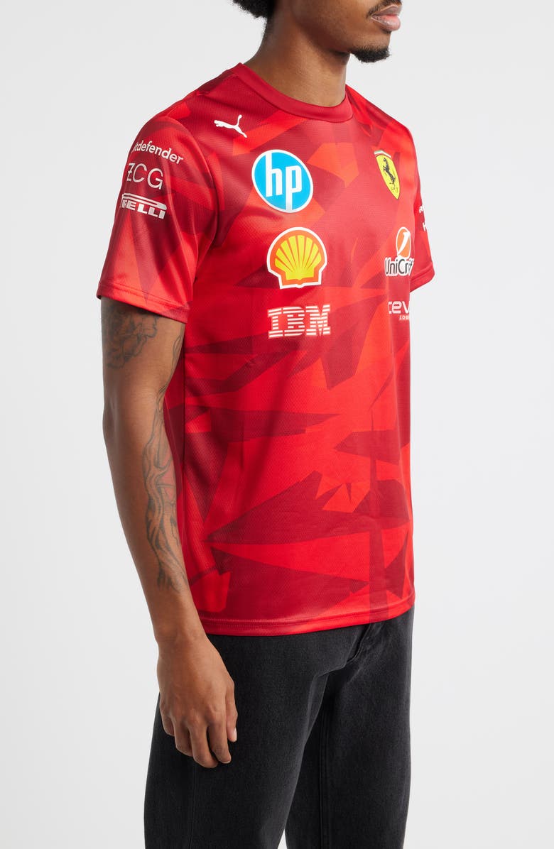 PUMA Scuderia Ferrari Team Graphic T-Shirt, Alternate, color, Rosso Corsa