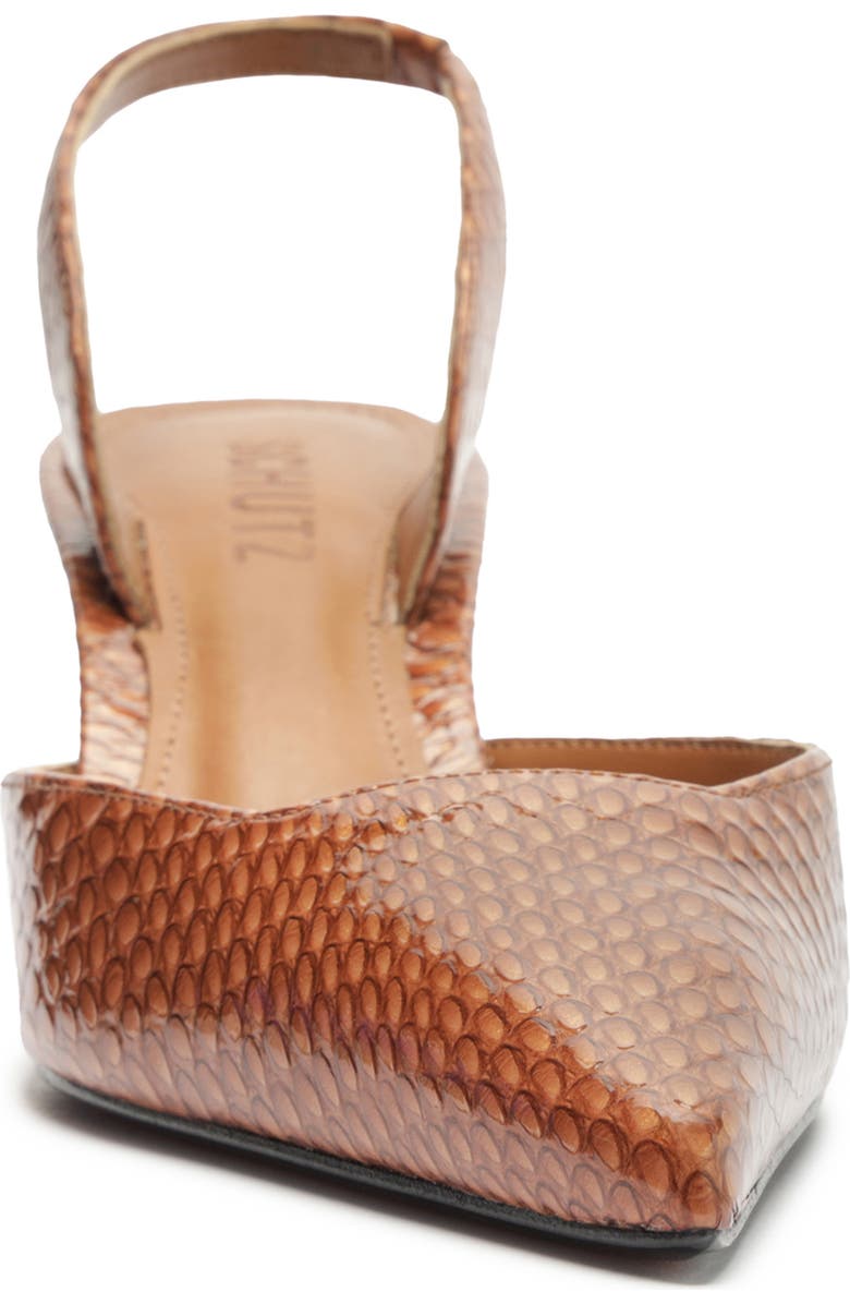 Schutz Paola Mid Slingback Pointed Toe Pump, Alternate, color, Miele