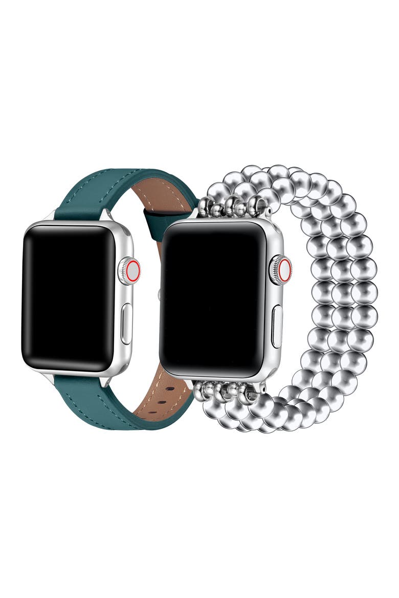 Nova Carmen 2-Pack Apple Watch® Watchbands, Alternate, color, TEAL ASSORTED