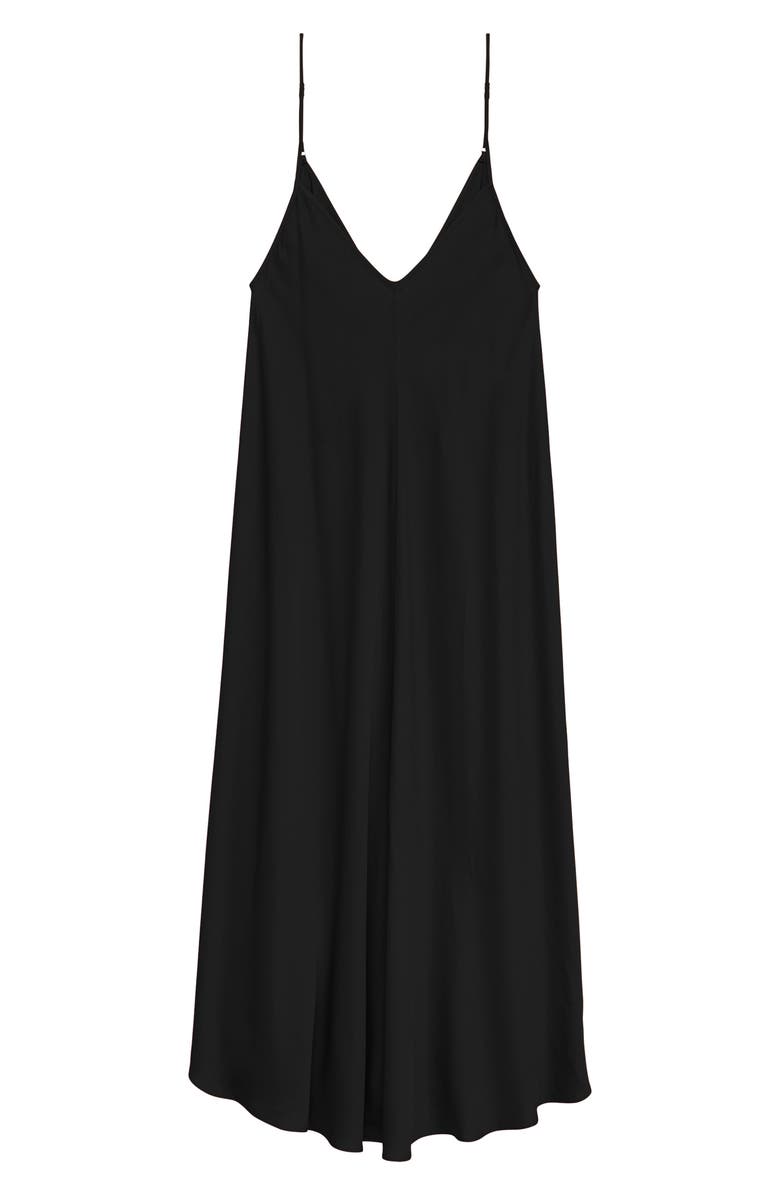 L'AGENCE Lorraine Sleeveless Trapeze Midi Dress, Alternate, color, 