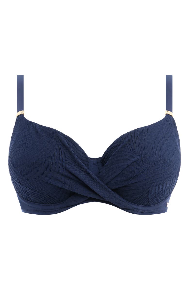 Fantasie Ottawa Underwire Wrap Front Bikini Top, Alternate, color, Ink